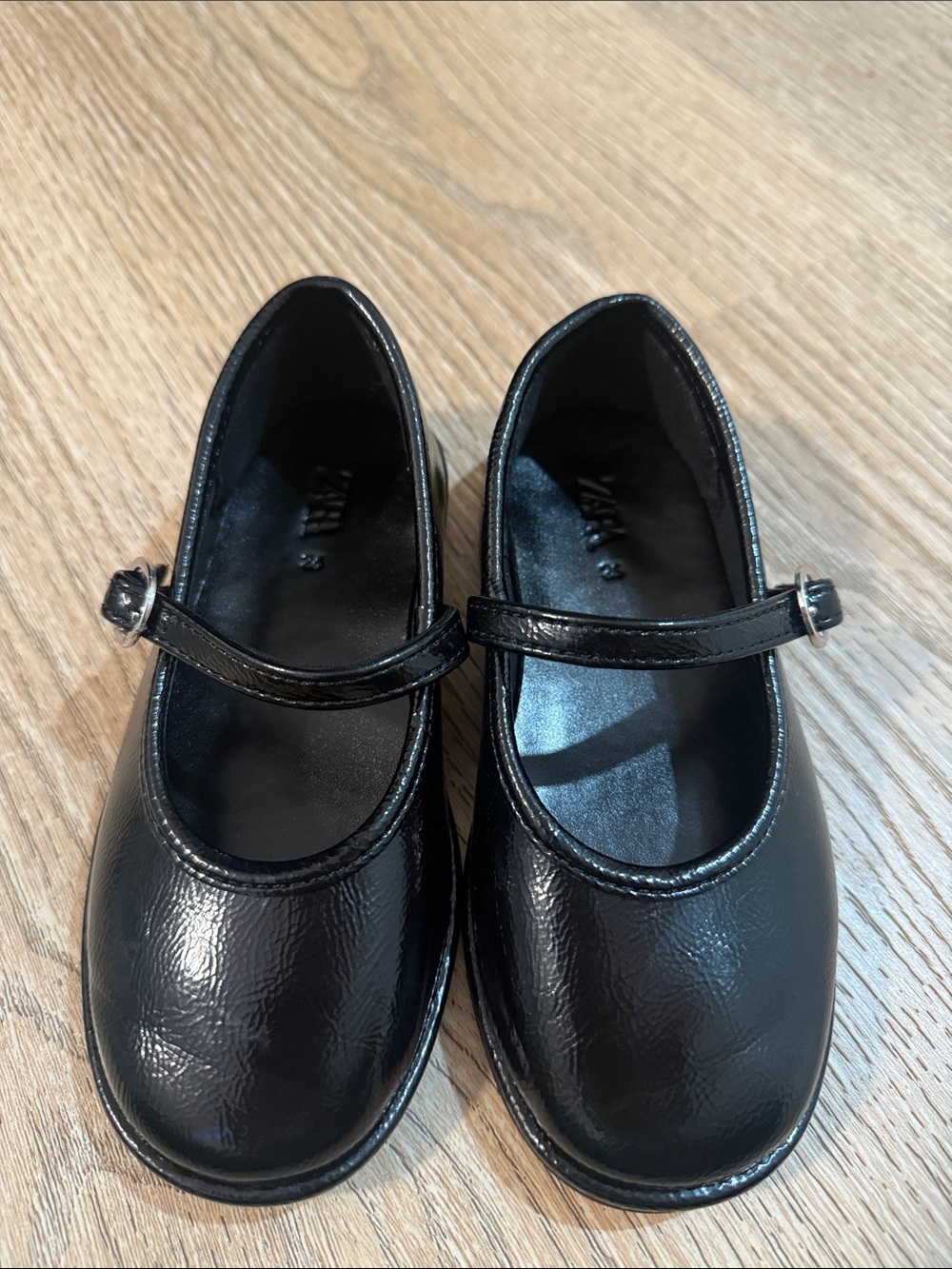 Zara Girls Black Mary Jane Kids Shoes